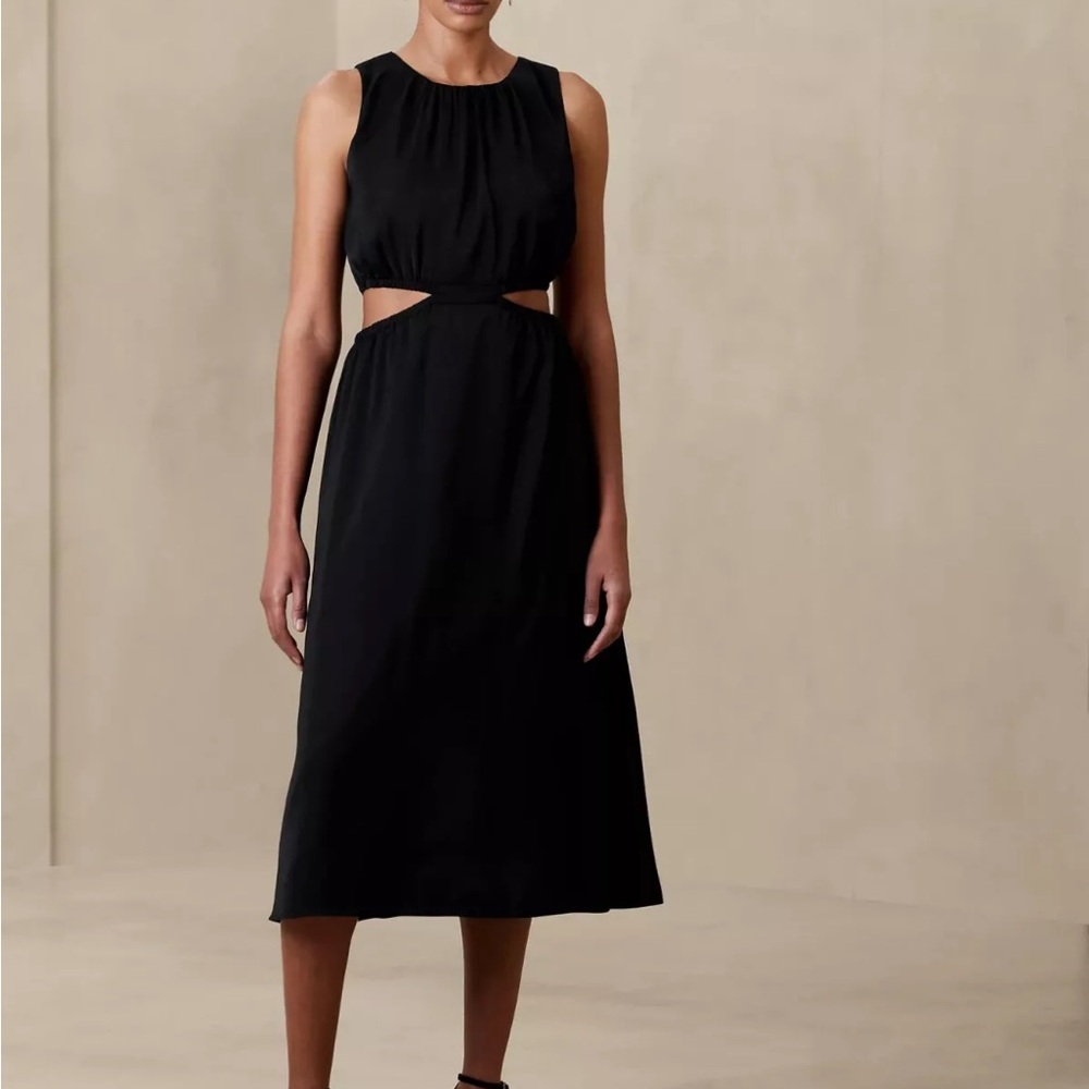 Banana Republic Midi Sheath Dress with Cut Out